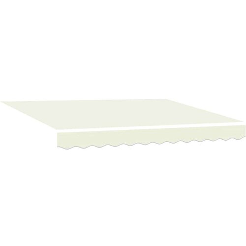  Skrovita tenda Krema 350 x 250 cm Poliester i aluminij Slike