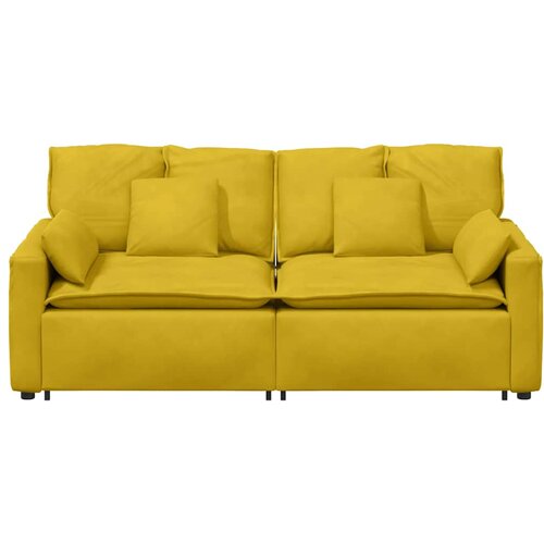 Modularna sofa s jastucima žuta Slike