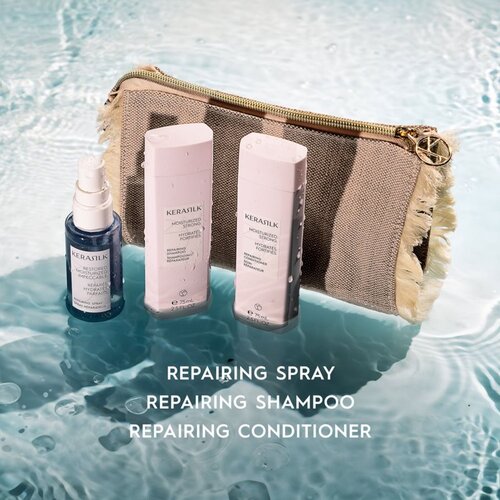 Kerasilk Essentials Repairing Set Potovalni set za suhe in po&amp;scaron;kodovane lase Slike