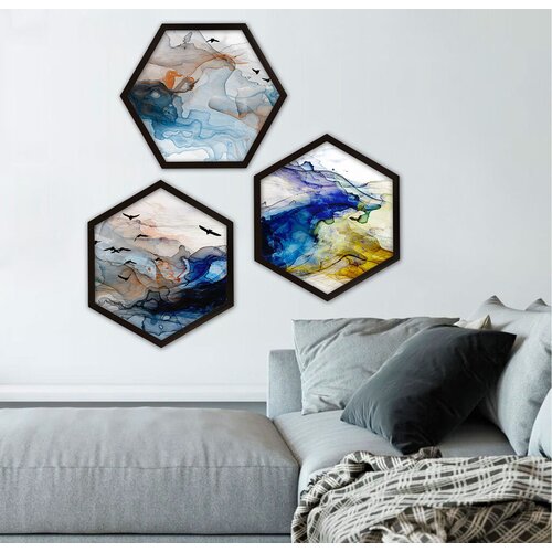 Wallity Uokvirena slika 6GEN1675194094, 35x35 cm, 3 dijela Cijene