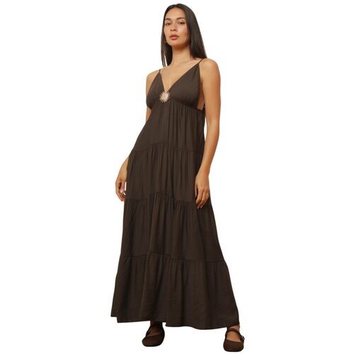 La Modeuse Dolge obleke 78678_P187267 Kostanjeva Slike