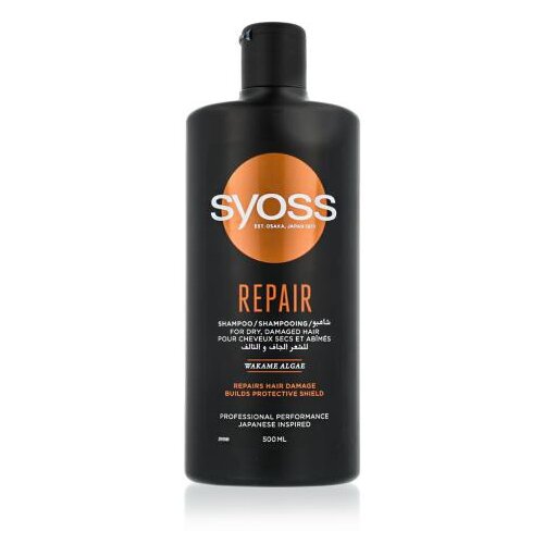 Syoss Repair Shampoo 500 ml &amp;scaron;ampon o&amp;scaron;tećenu kosu suha kosa za žene Slike