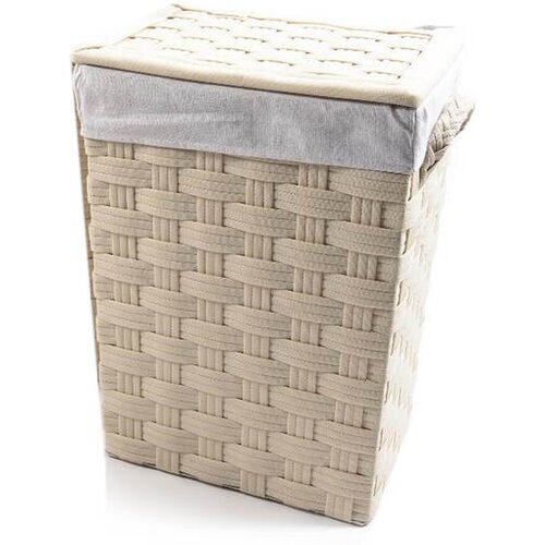 Mhome ko&amp;scaron;ara za perilo 41x32xh54cm, krem, PVC, poliester, kovina Slike