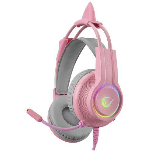Rampage Slu&scaron;alice sa mikrofonom gaming RM-K91 X-CATTY Pink USB 7.1 Version RGB Gaming Headset, 36032 Cijene