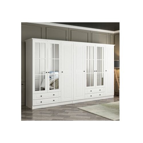 Hanah home Ormar Kale-4022, 315x190x52 cm, Bijela Slike