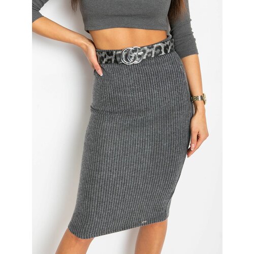 Fashion Hunters Dark gray Macarena skirt Slike