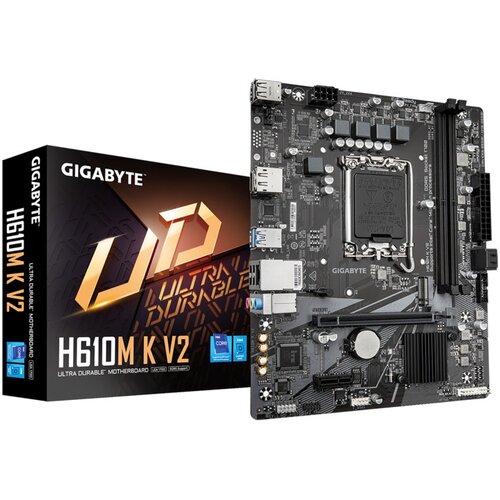 Gigabyte matična ploča H610M K V2 DDR5, LGA1700, 2xDDR5, M.2, 2xSATA,6xUSB, DP, HDMI, mATX Cijene
