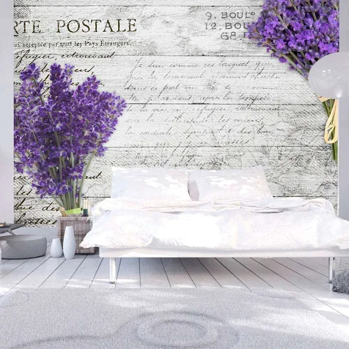  Samoljepljiva foto tapeta - Lavender postcard 98x70