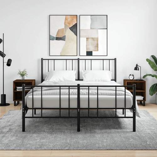 vidaXL Noćni ormarići 2 kom boja hrasta 40x30x50 cm konstruirano drvo Cijene