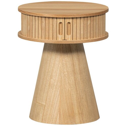 WOOOD Noćni ormarić u dekoru bora u prirodnoj boji Karri &amp;ndash; Slike