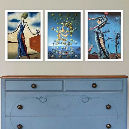 Wallity Set uramljenih slika 3BC_UN24751, 3 Dela Cene