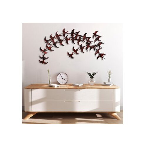 WALLXPERT dekorativni metalni zidni pribor kirlangic red Slike