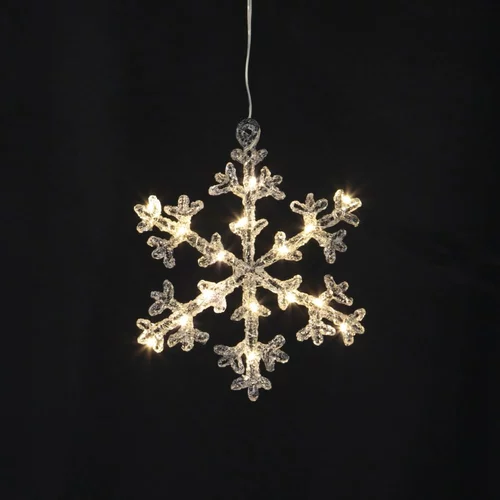 Star Trading božićni svjetleći ukrasi u setu od 3 kom icy snowflake - star trading