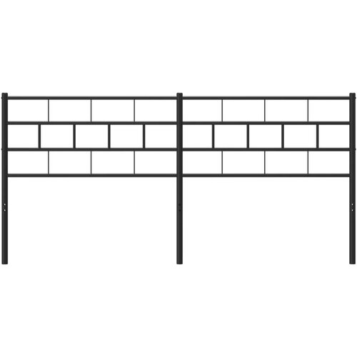  Metalno uzglavlje crno 193 cm Slike