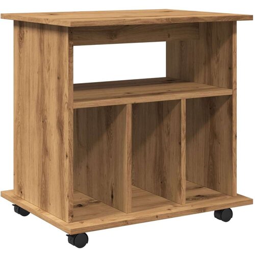 vidaXL Omarica na kolesih artisan hrast 60x45x60 cm inženirski les Cene