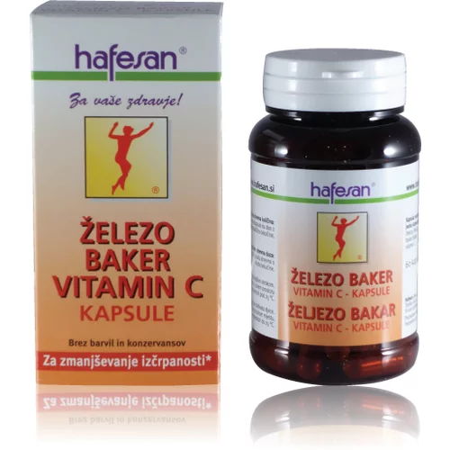  Hafesan Železo, Baker in Vitamin C, kapsule