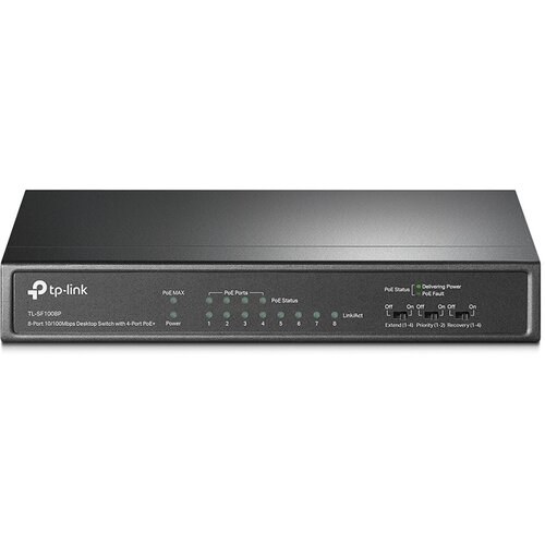 Tp-link SWITCH Tl-SF1008P, 8-port 10/100Mbps Desktop PoE Switch, 8 10/100Mbps RJ45 ports including 4... Cijene