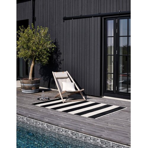 Pappelina Crno-bijela unutarnja i vanjska staza 70x225 cm Bob Black Vanilla &amp;ndash; Slike