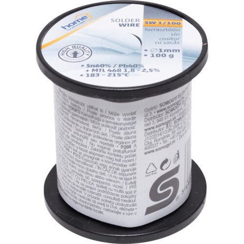 Sma Tinol za lemljenje, &Oslash;1.0 mm, 100g - SW 1/100 Cijene