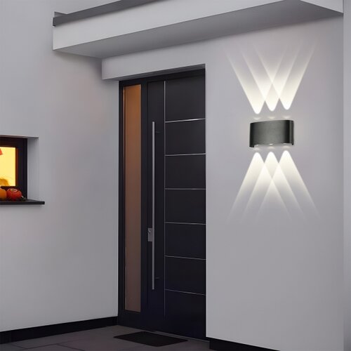  Brilagi - spolja&amp;scaron;nje LED zidno svetlo FLAREBOX LED/6W/230V crna IP65 Slike