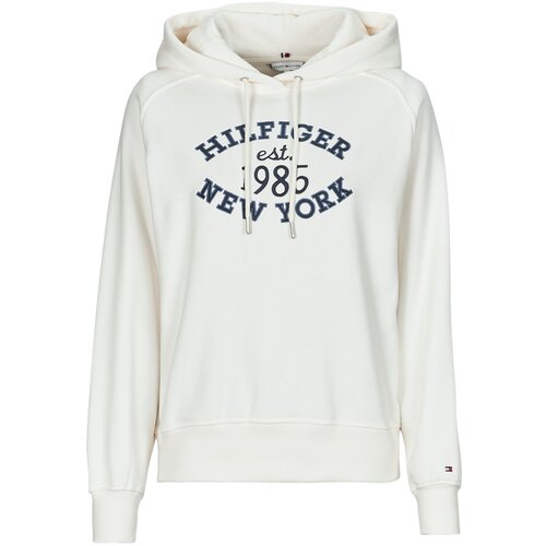 Tommy Hilfiger Puloverji MDRN REG VARSITY HOODIE Bela Cene