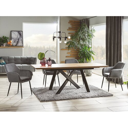 Molarem Home stol CAPITOL - MDF + prirodni furnir Slike