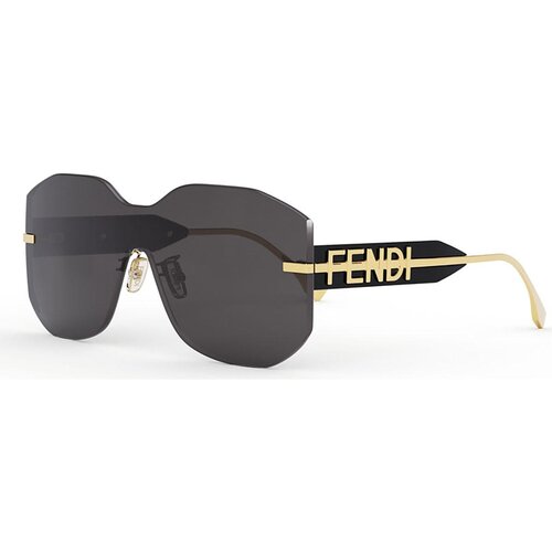 Fendi graphy Grey Geometric Sunglasses L (99) Črna/Črna Slike