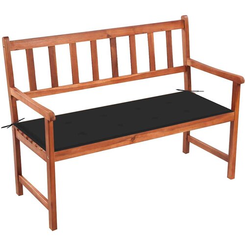  Vrtna klupa s jastukom 120 cm od masivnog bagremovog drva - Crna 120 x 50 x 4 cm 1 1 Cijene
