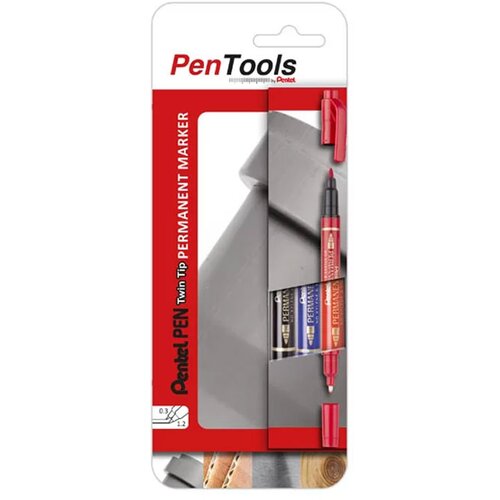 Pentel Marker PenTools Permanent Twin Tip N75W, 3 kosi Cene