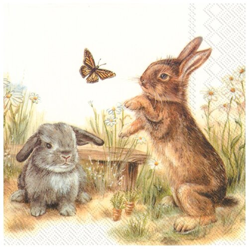  Za dekupaž Bunny - 1 komad ( za dekupaž) Slike
