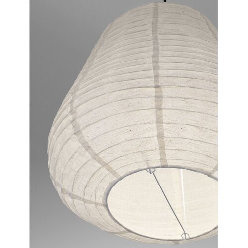 Nova Luce Bela lanena viseča svetilka &amp;oslash; 50 cm Linnet &amp;ndash; Slike