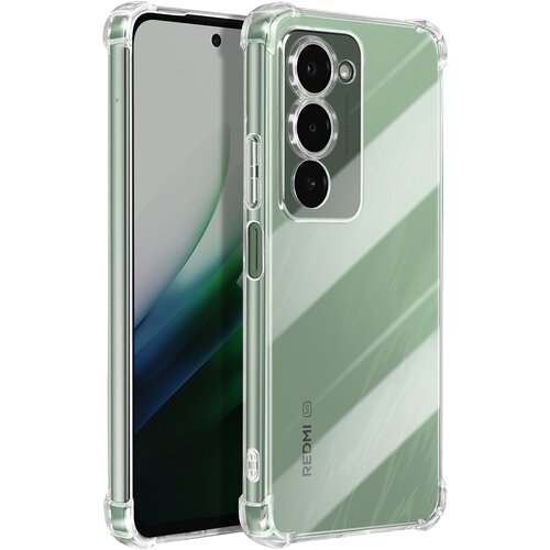 Oem Mayaxess, Ovitek za Xiaomi Redmi 15 5G iz silikona z ojačanimi vogali, odporen na udarce, Prozorno, (5000208746) Cene