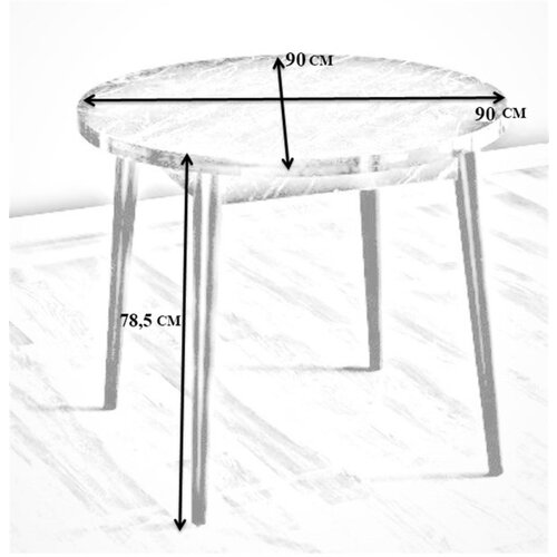 Trpezarijski Sto okrugli 90 cm orah Cijene