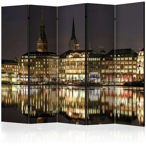  Paravan u 5 dijelova - Night in Hamburg II [Room Dividers] 225x172 Slike