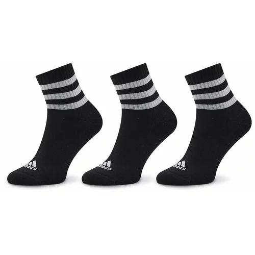 Adidas Sportske čarape '3-Stripes Cushioned ' crna / bijela