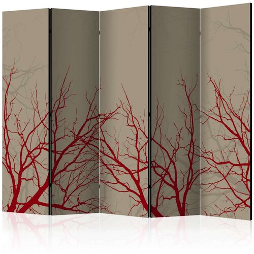  Paravan u 5 dijelova - Red-hot branches II [Room Dividers] 225x172 Slike
