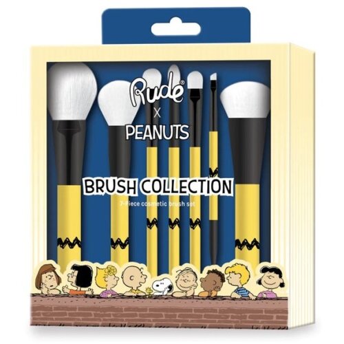 Rude Cosmetics set četkica za &amp;scaron;minkanje lica Peanuts 7/1 Slike