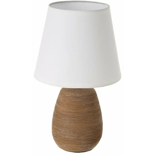 Casa Selección Smeđa stolna lampa keramička s tekstilnim sjenilom (visina 27,5 cm) –
