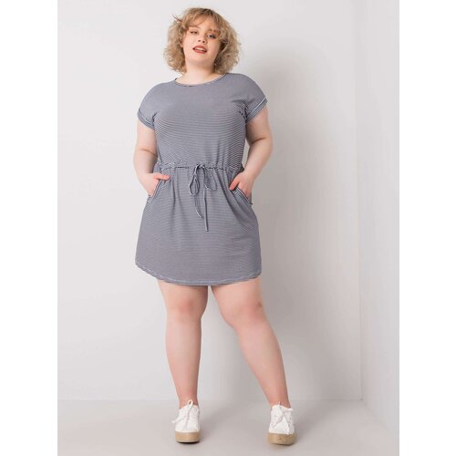 BASIC Feel Good Dress-RV-SK-6632.25-white-navy blue Slike
