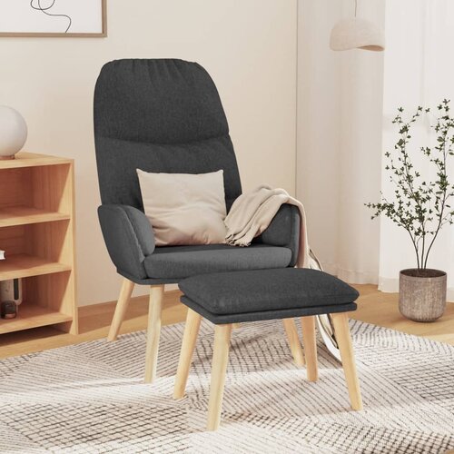 The Living Store Stol za spro&amp;scaron;čanje s stolčkom temno sivo blago - Stol Za Spro&amp;scaron;čanje S Stolčkom, (21485335) Slike