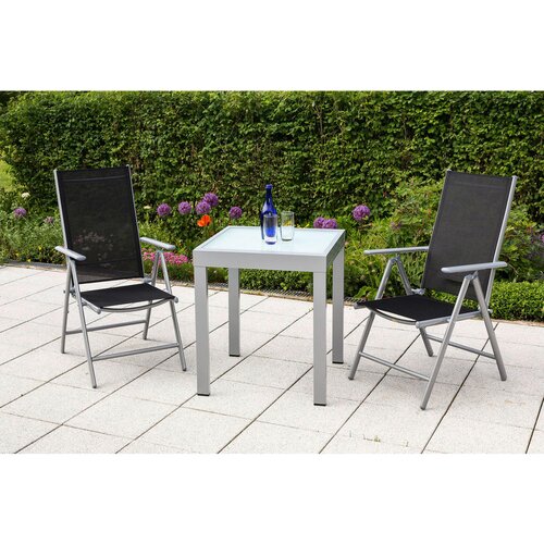 Gardenson VRTNI SET aluminij srebrne barve črna, srebrne barve Slike
