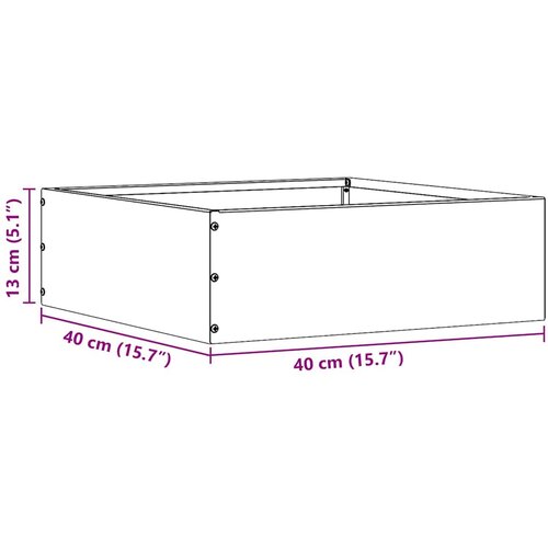  Ograda oko Travnjaka 6 pcs Bijelo 40 x 40 x 13 cm Čelik Slike