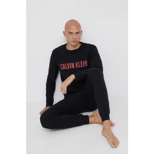 Calvin Klein Underwear Gornji dio pidžame - majica dugih rukava boja: crna