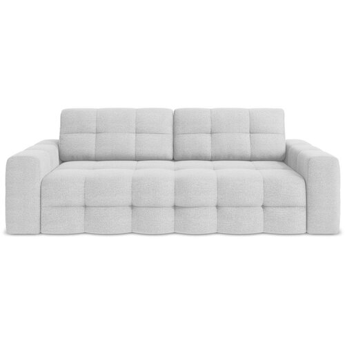 Makamii Svijetlo siva sklopiva sofa od bouclé tkanine 255 cm Milu – Cijene