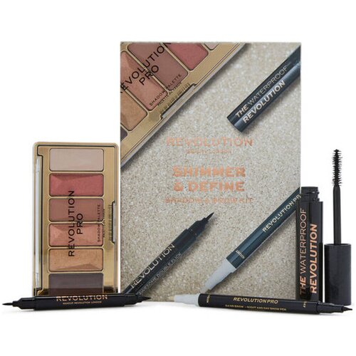 Makeup Revolution Palete ličil za oči Shimmer Define Lidschatten- und Augenbrauen-Set Cene