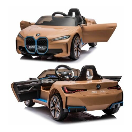  Auto na akumulator bmw i4 zlatni r/c je1009 12v4.5ah*1+2motor ( 11/01009-1 ) Slike