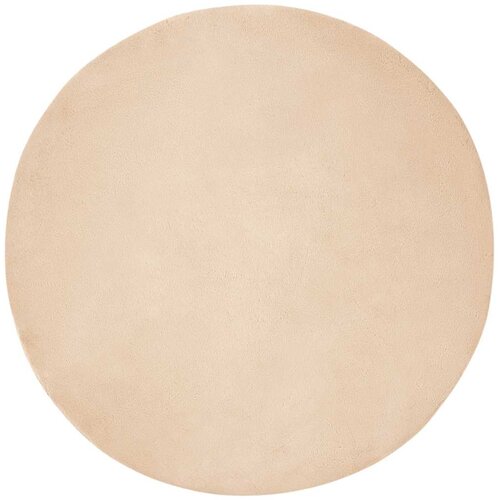 vidaXL Faux Rabbit Fur Rug Bež Ø 200 cm Poliester Cene