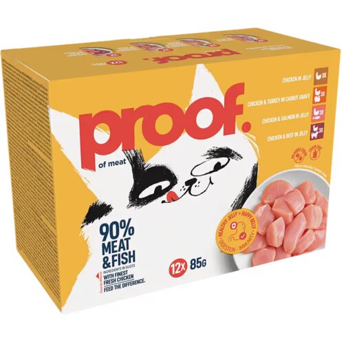 Proof Cat Adult mix okusa Multipack 12x85 g Slike
