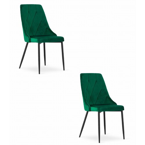 Brandless IMOLA stol - temno zelen žamet x 2, (22030605) Slike