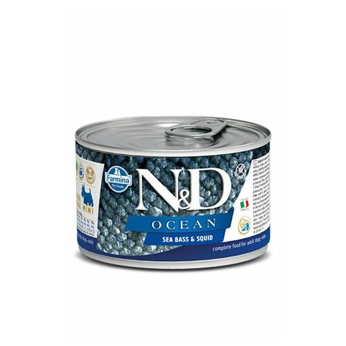 Nuevo N&D ocean hrana u konzervi za pse - lignje i brancin 140gr Cene